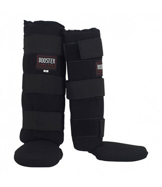 Booster Booster Fabric Kickboxing Schienbeinschützer BTSG Curved Schwarz