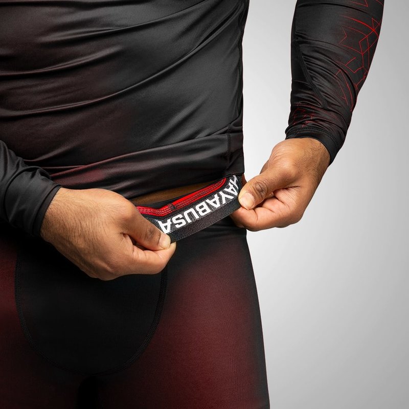 Hayabusa Hayabusa Geo Jiu Jitsu Spats Black Red BJJ Shop Europe