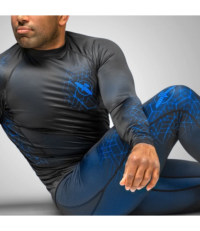 Hayabusa Geo Jiu Jitsu Spats Zwart Blauw