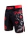 Pride or Die PRIDEorDIE Fightshorts No Rules Zwart Rood