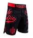 PRIDEorDIE Fightshorts No Rules Zwart Rood