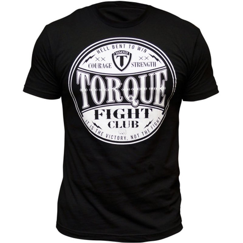 Torque Torque Fight Club T-shirts Zwart Wit