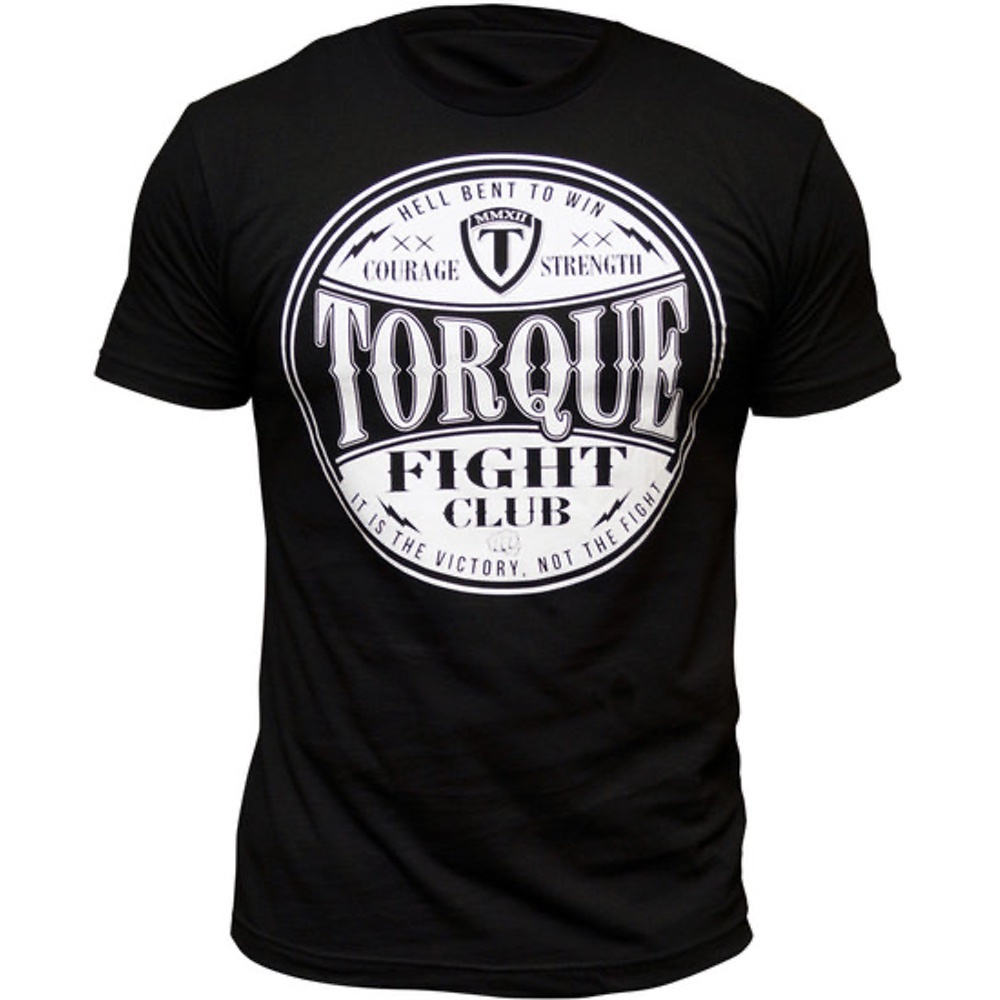 Torque Fight Club T shirts Black White - FIGHTWEAR SHOP EUROPE