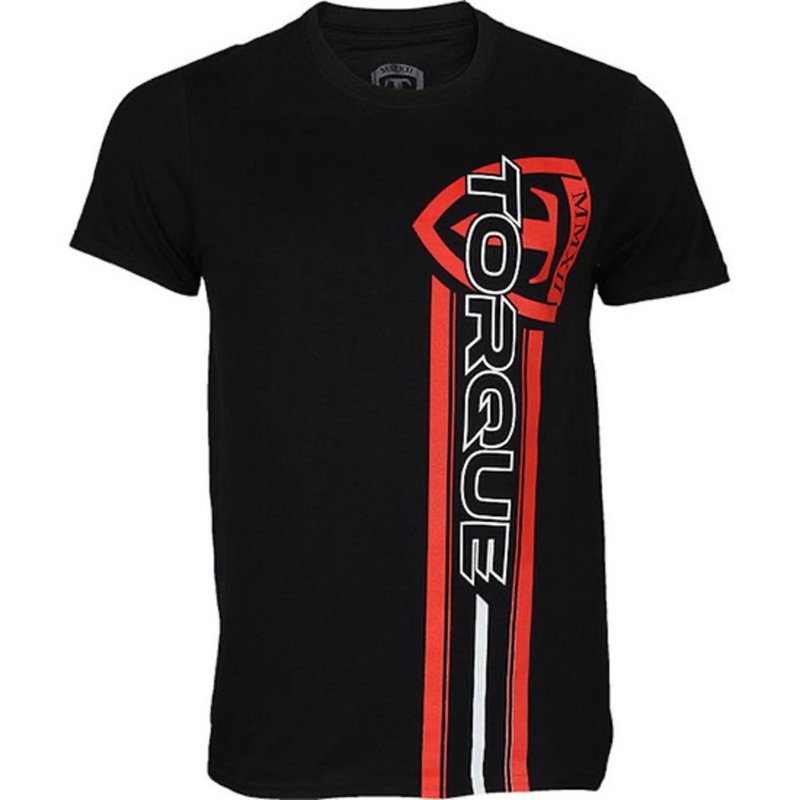 Torque Torque Velocity Boxing T-shirts Zwart Rood
