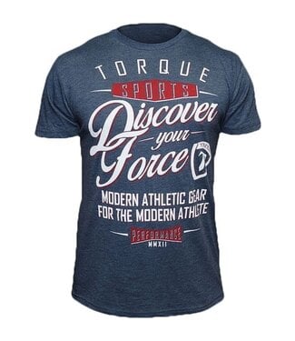 Torque Athletics Discover Your Force T-Shirt Blau