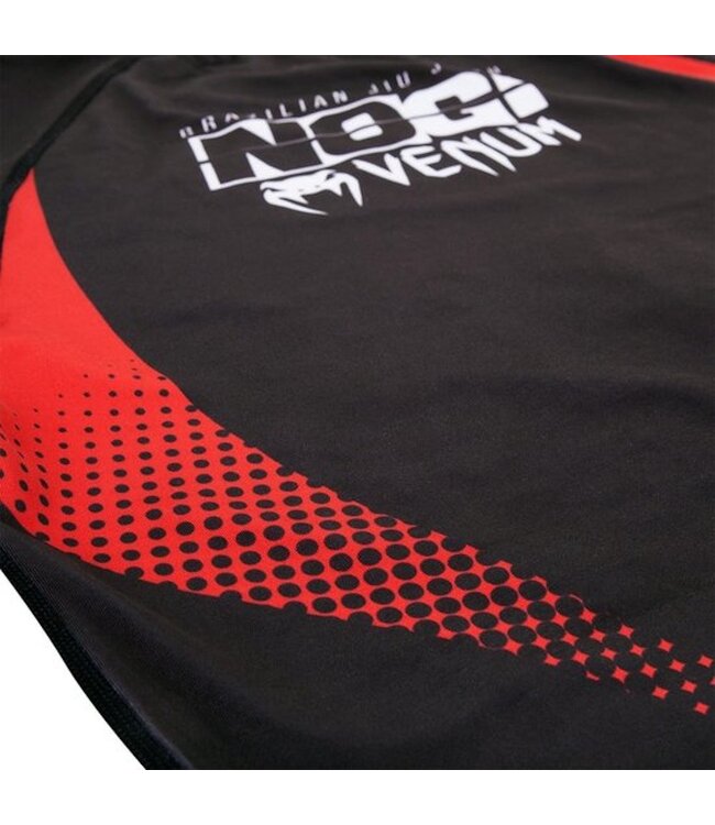 Venum Rash Guard NOGI IBJJF Approved L/S Zwart Rood