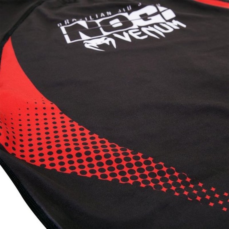 Venum Venum NOGI IBJJF Approved Rashguard L/S Black Red