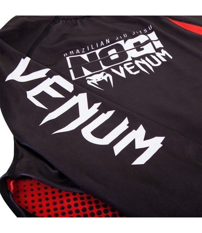 Venum NOGI IBJJF Approved Rashguard L/S Black Red