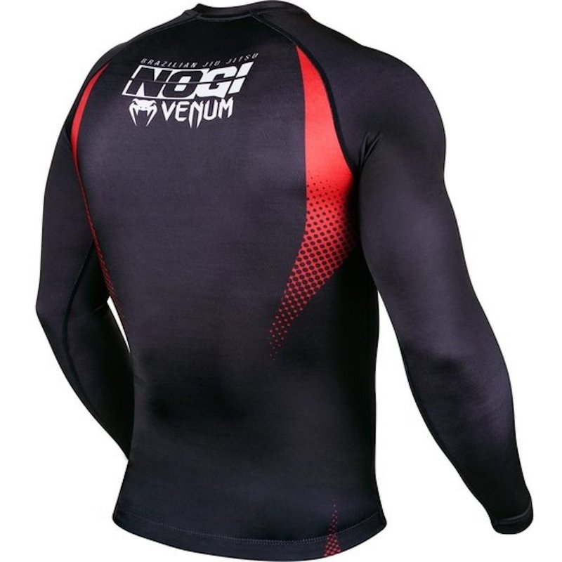 Venum Venum Rashguard NOGI IBJJF Approved L/S Schwarz Rot