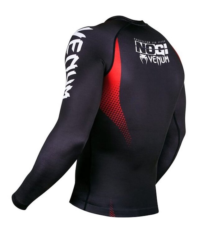 Venum Venum Rash Guard NOGI IBJJF Approved L/S Zwart Rood