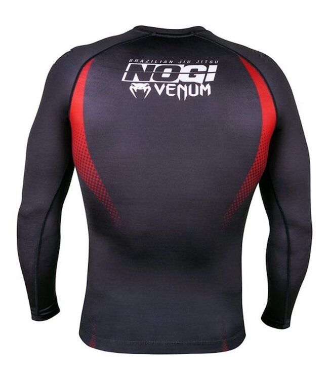 Venum Venum Rashguard NOGI IBJJF Approved L/S Schwarz Rot