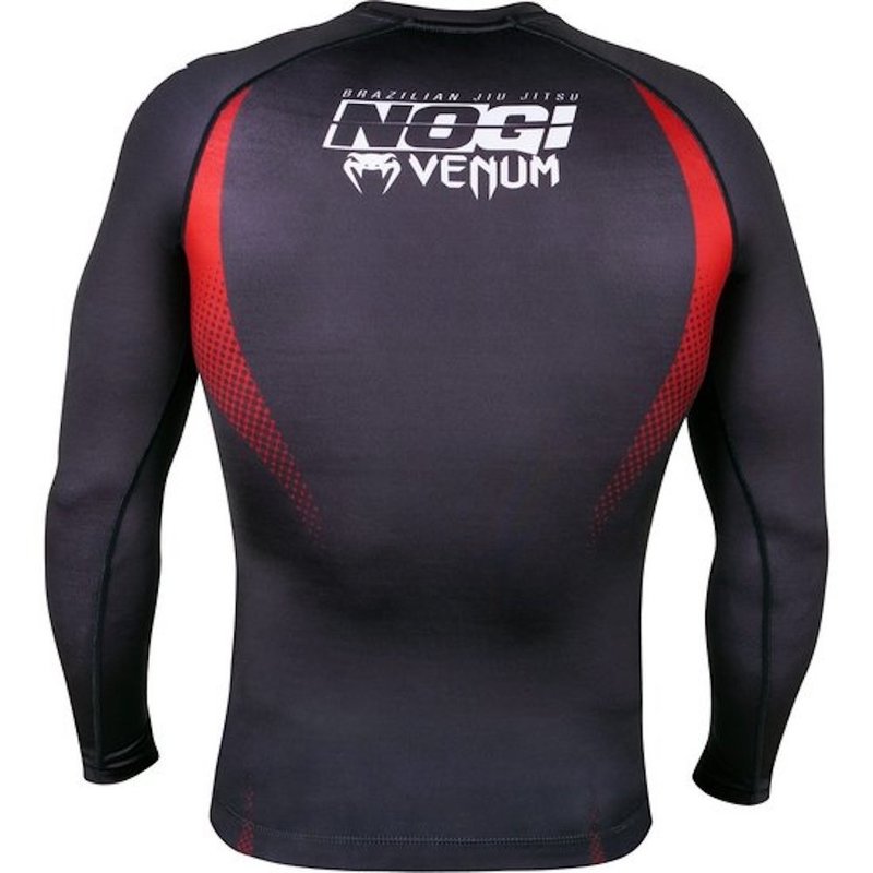 Venum Venum NOGI IBJJF Approved Rashguard L/S Black Red