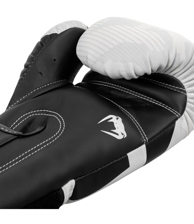 Venum Elite Boxing Gloves – Camo White/Black | For Boxing, Kickboxing & Muay Thai