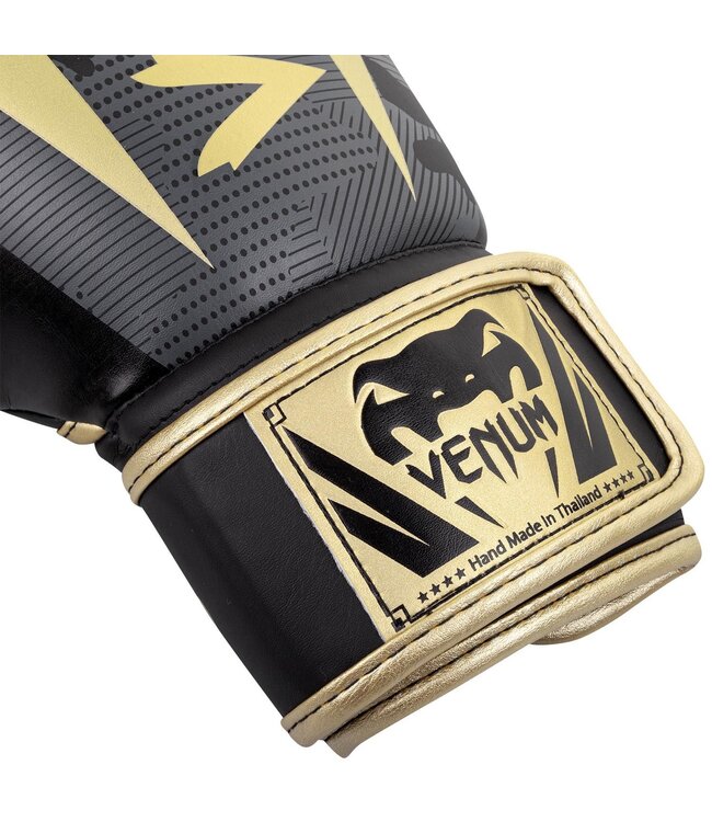 Venum Boxhandschuhe Elite Dark Camo Gold