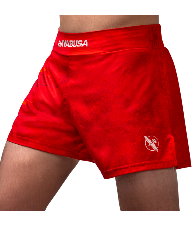 Hayabusa Arrow Kickboxing Martial Arts Sport Shorts Red