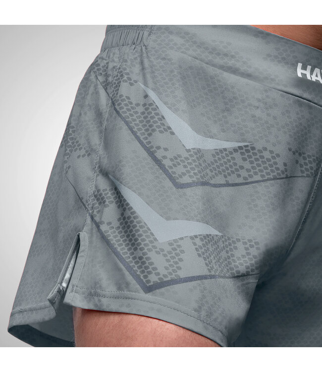 Hayabusa Arrow Kickboxen Fightshorts Shorts Grau