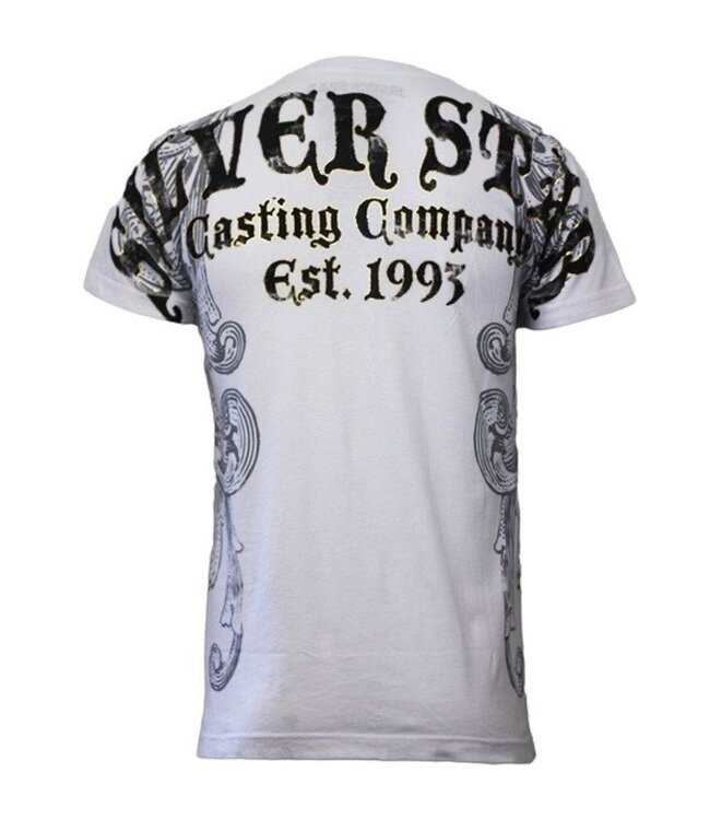 Silver Star T Shirts 100 Dollar Foil White