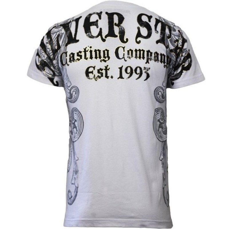 Silver Star Silver Star T Shirts 100 Dollar Foil Weiß