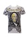 Silver Star Silver Star T-shirts 100 dollar met Foli opdruk Wit