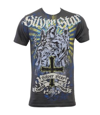 Silver Star Silver Star T Shirts Fallen Angel Foil Grey