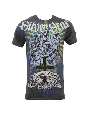 Silver Star Silver Star T Shirts Fallen Angel Foil Grey