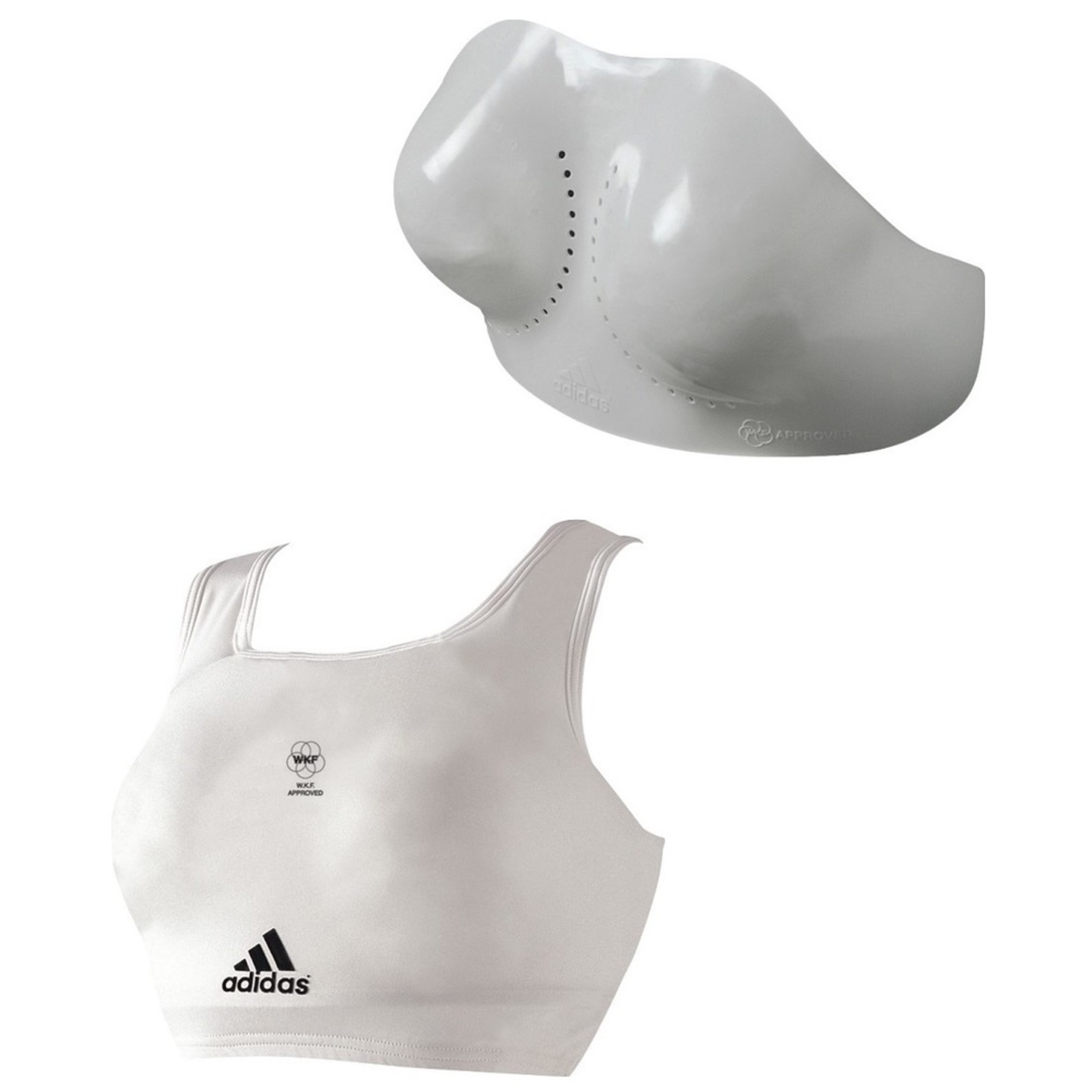 Adidas Professional Ladies Chest Protector White FIGHTWEAR SHOP EUROPE