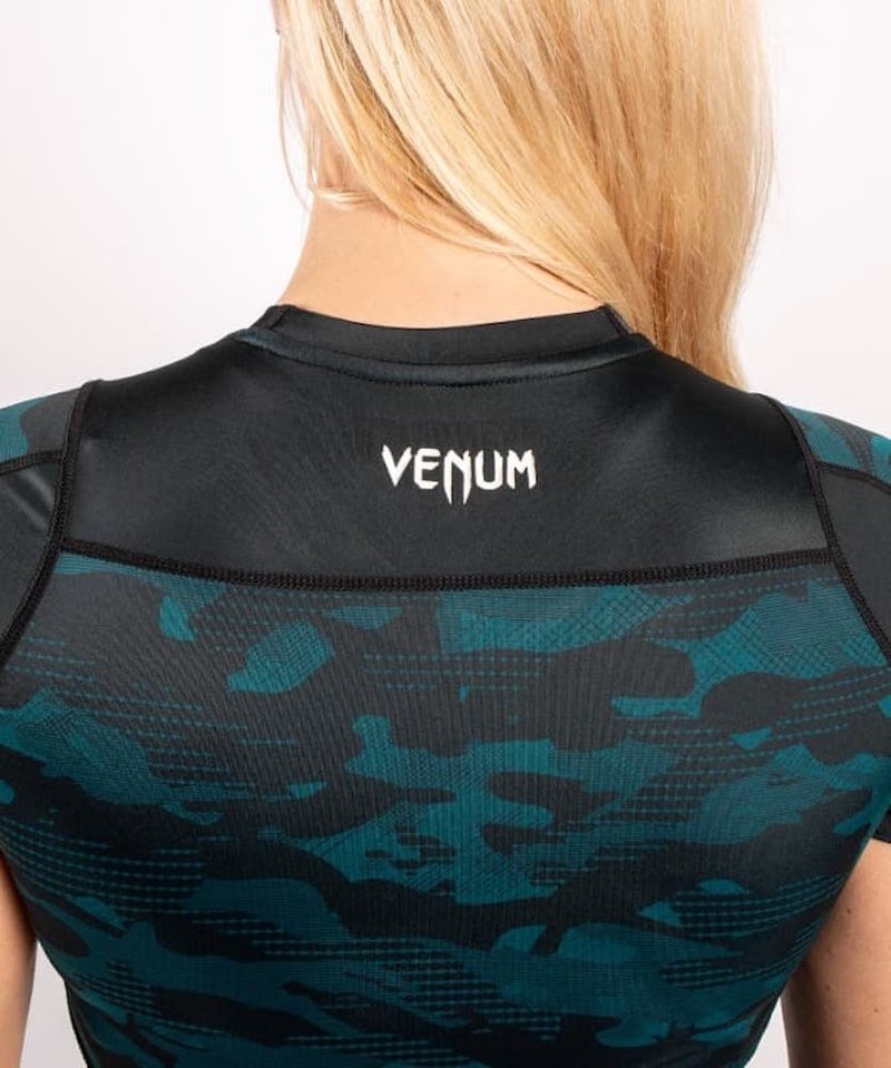 Venum Venum Defender Rash Guard K/A Frauen Schwarz Grün