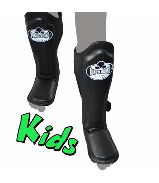 PunchR™  Punch Round Combat Sports Schienbeinschützer Kids Schwarz