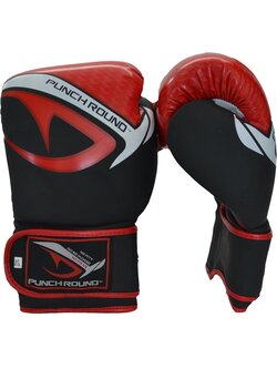 PunchR™  Punch Round No-Fear Boxing Gloves Black Red