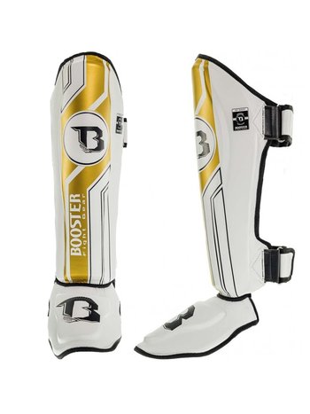 Booster Booster Shin Guards Kickboxing Pro Range BSG V 9 White Gold