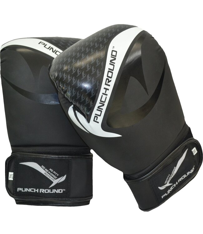 PunchR™  Punch Round No-Fear Boxhandschuhe Schwarz Weiss