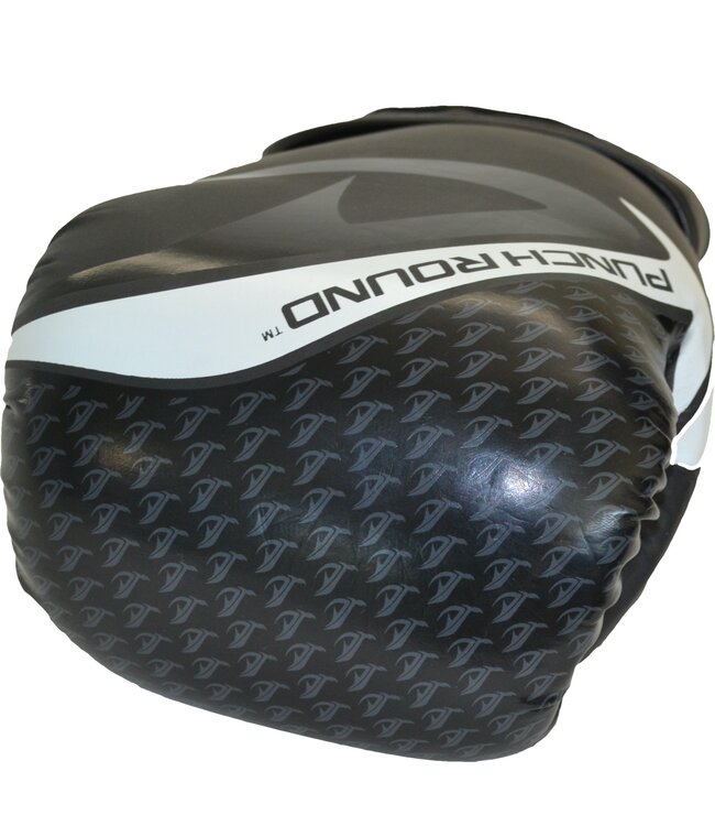 Punch Round No-Fear Boxing Gloves Black White