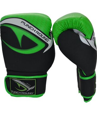 PunchR™  Punch Round No-Fear Boxhandschuhe Schwarz Neo Grün