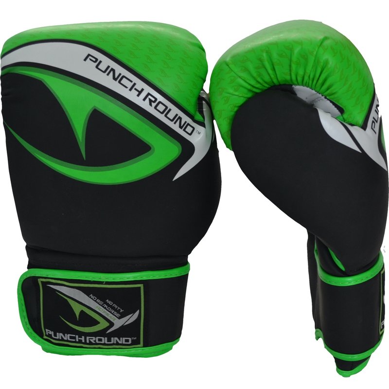 PunchR™  Punch Round No-Fear Boxhandschuhe Schwarz Neo Grün