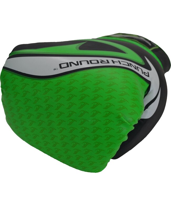 Punch Round No-Fear Boxing Gloves Black Neo Green