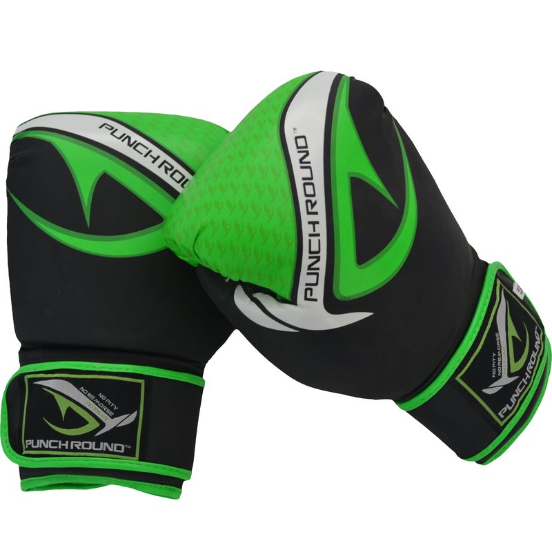 PunchR™  Punch Round No-Fear Bokshandschoenen Zwart Neo Groen