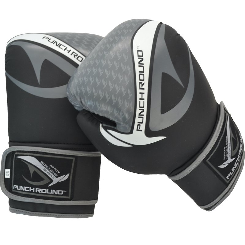 PunchR™  Punch Round No-Fear Boxhandschuhe Schwarz Grau