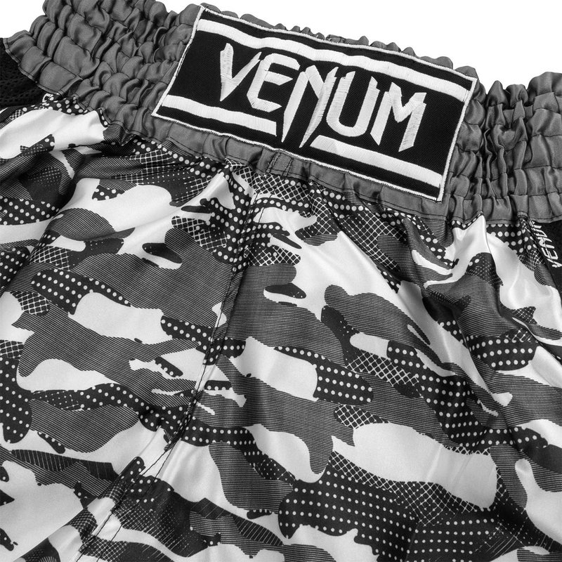 Venum Venum Muay Thai Full Cam Shorts Black White