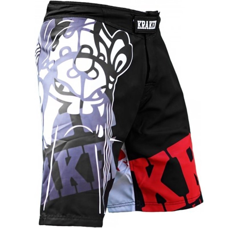 Kraken Fightwear Krakenwear Fightshorts SFX SERIES The M4ask Zwart Grijs