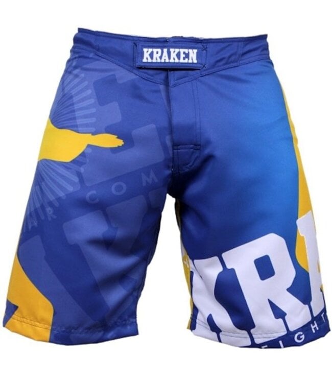 Krakenwear Fightshorts SFX SERIE Wanna Get Free Blau