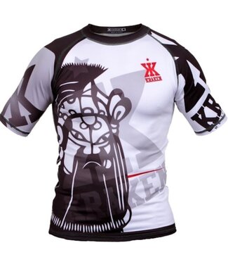 Kraken Fightwear Kraken Wear Rash Guard Das M4SK Black Ice