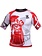 Kraken Fightwear Kraken Wear Rash Guard Das M4SK Rot Weiss