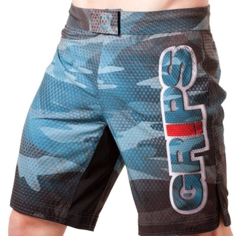 GR1PS - GRIPS GRIPS Fight Shorts Diablo Snake Fight Blauw GRIPS Athletics