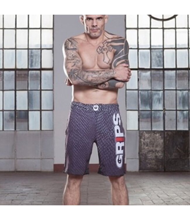 GRIPS Fight Shorts Diablo Snake Fight Zwart
