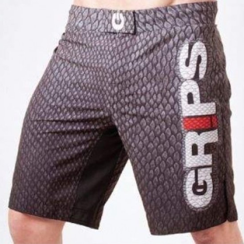 GRIPS Fight Shorts Diablo Snake Fight Black - FIGHTWEAR SHOP EUROPE