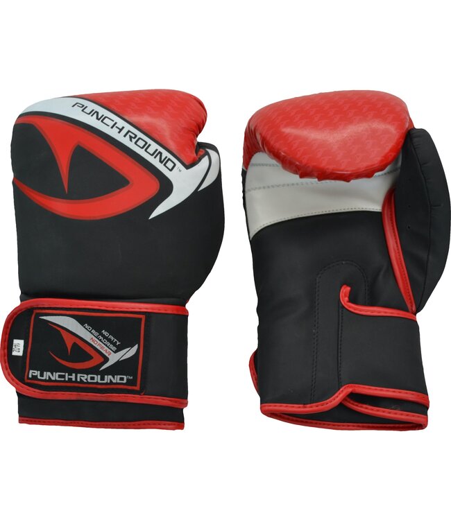 PunchR™  Punch Round No-Fear Boxing Gloves Kids Black Red