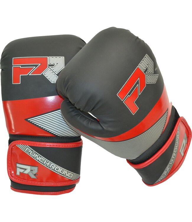 PunchR™  Punch Round Evoke Boxing Gloves Black Red