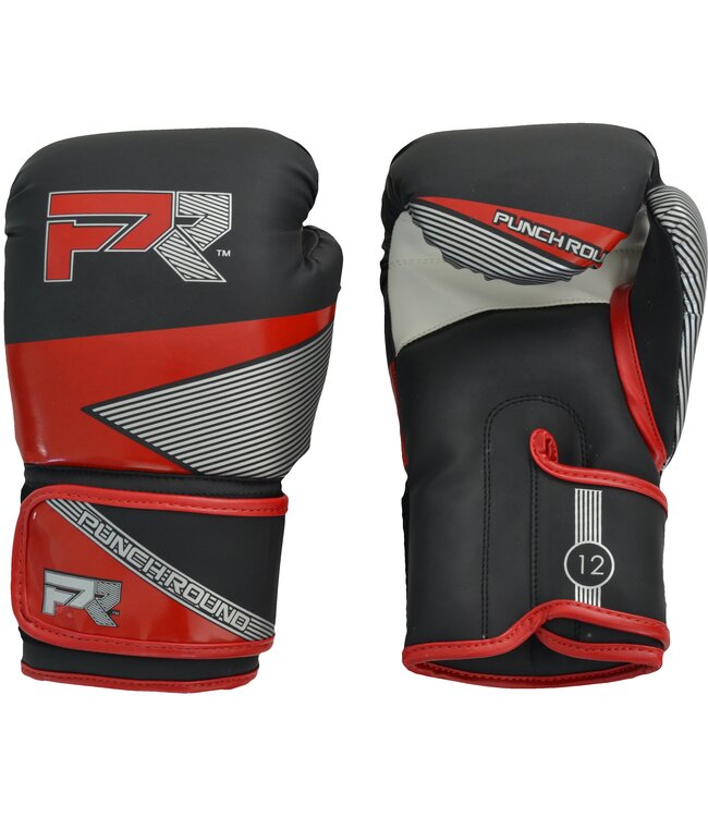 Punch Round Evoke Boxhandschuhe Schwarz Rot