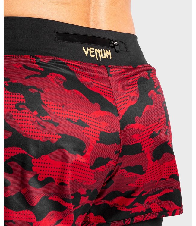 Venum Venum Defender 2.0 Hybrid Compression Shorts Dames Zwart Rood