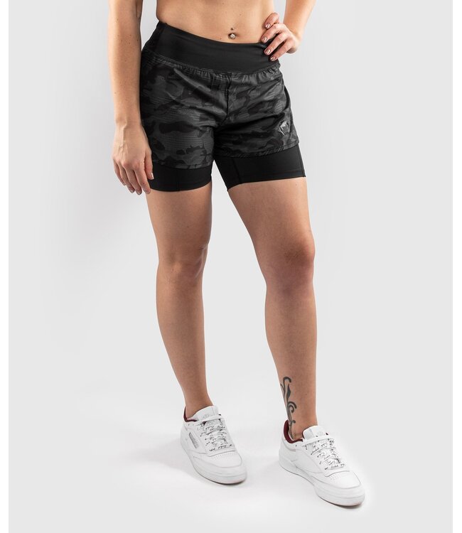 Venum Venum Defender 2.0 Hybrid Compression Shorts Dames Zwart Camo